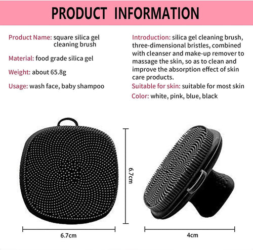 Silicone Facial Cleansing Brush for Cleansing and Exfoliating